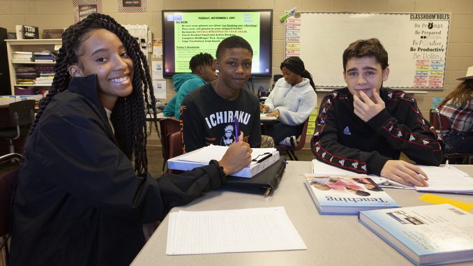 students in classroom