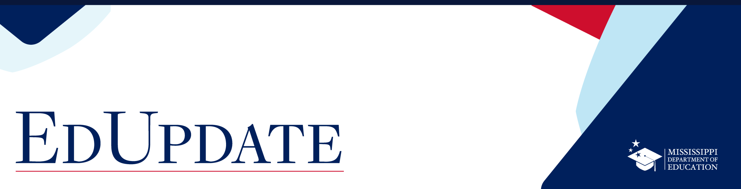 Mississippi Department of Education Ed Update Header